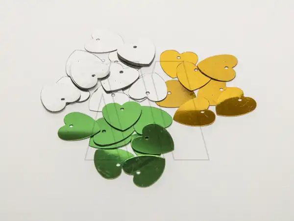 LENTEJUELAS CORAZON NRO 36 15MM X 250GRS