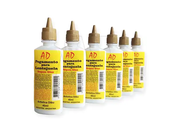 PEGAMENTO PARA LENTEJUELA 40ML X 6UN