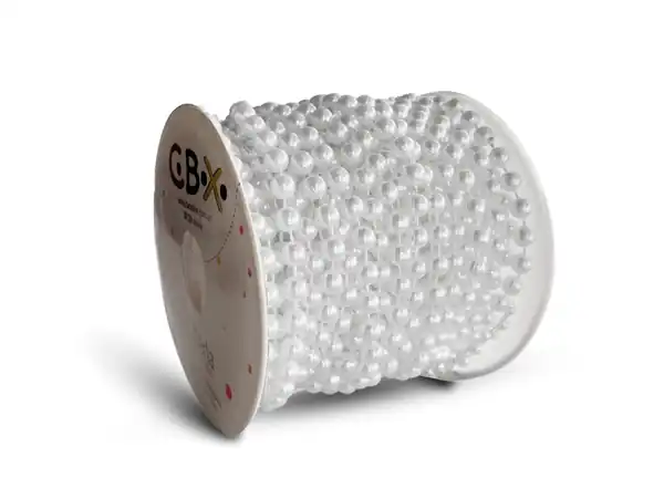 PERLAS BLANCAS PEGADAS EN ROLLO NRO 6 X 15MTS