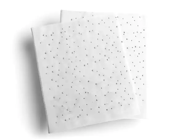 PLANCHA LLUVIA DE STRASS TERMOADHESIVO 30CM X 30CM X UN