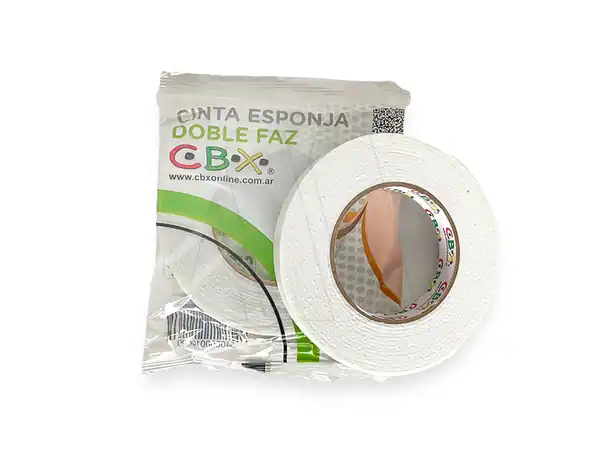 CINTA ESPONJA DOBLE FAZ CBX 18MM X 5MTS