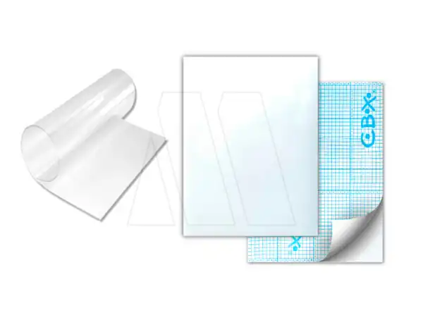 PAPEL DE ACETATO ADHESIVO CBX 37CM X 50CM X 20UN