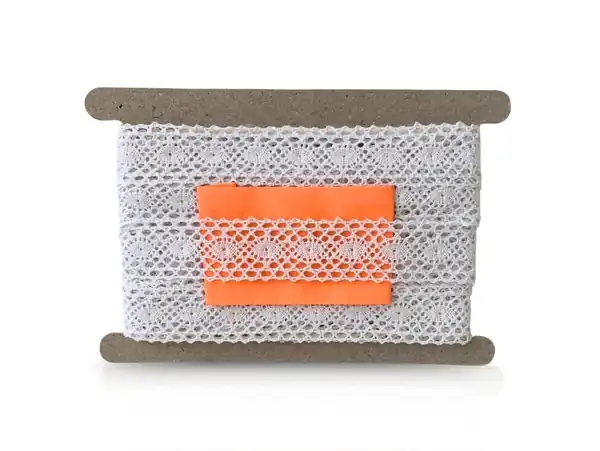 ENTREDOS ALGODON BLANCO BOLILLO 3CM X 10YDS 