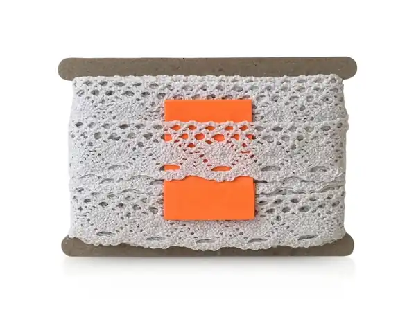  PUNTILLA ALGODON BLANCO BOLILLO 4CM X 10YDS 