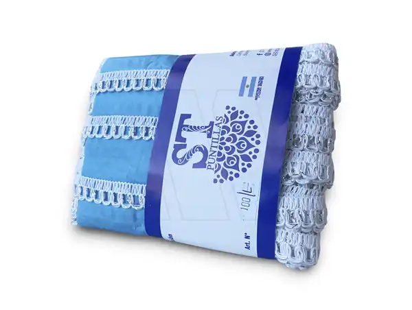  PUNTILLA ALGODON BLANCO CON LUREX ST 15MM X 25MTS 