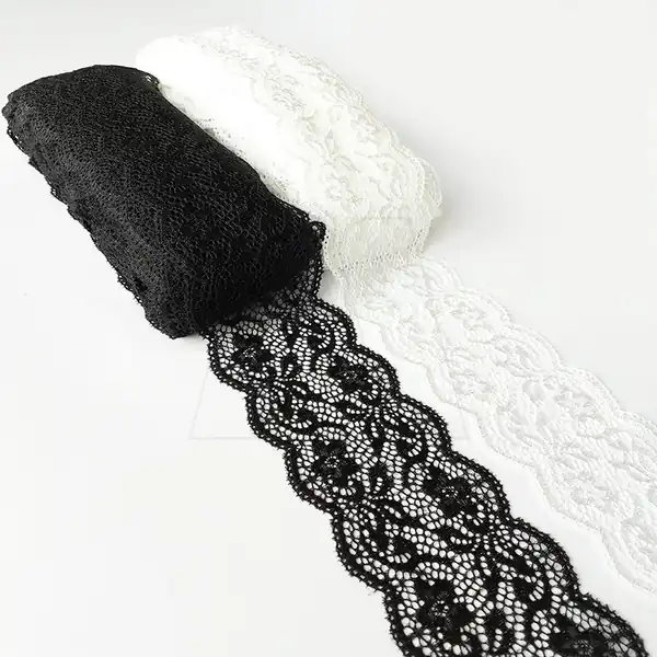 PUNTILLA DE LYCRA 7,5 CM DE ANCHO X 20 YDS